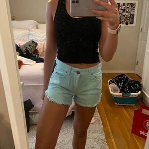 Free people denim shorts